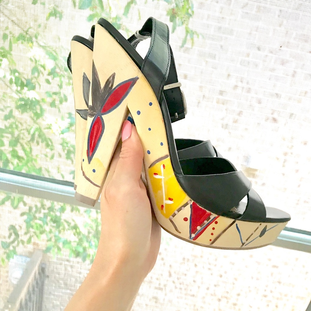 ALDO WOODEN HEELS